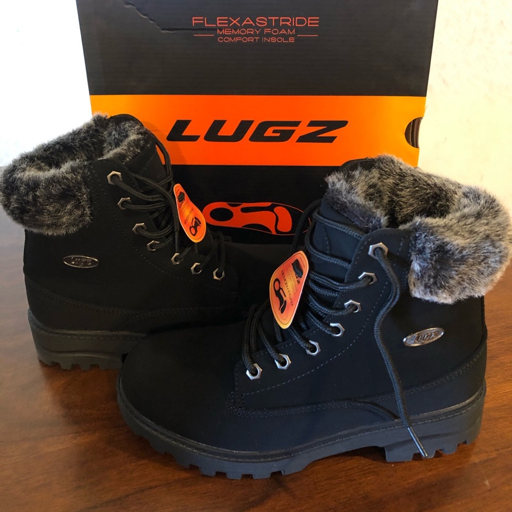 Lugz Empire Hi Fur Memory Foam Comfort Boots (8M)